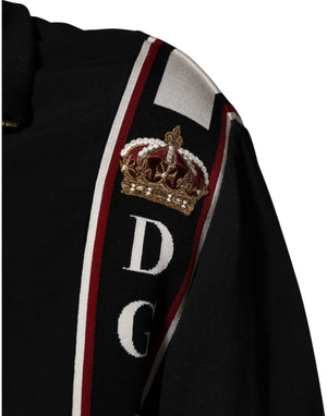 Dolce & Gabbana Black DG King Full Zip Sweatshirt  Sweater