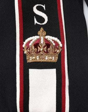 Dolce & Gabbana Black DG King Full Zip Sweatshirt  Sweater