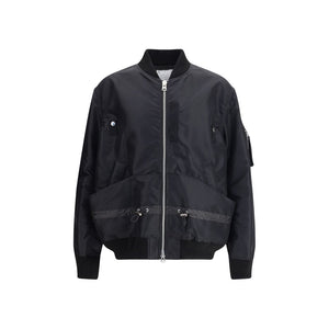 Sacai Black Nylon Bomber