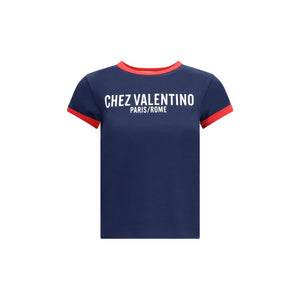 Valentino Blue Cotton T-Shirt