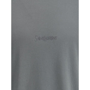 Saint Laurent Green Cotton T-Shirt