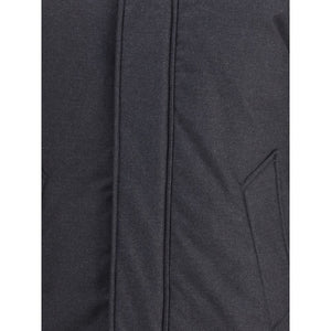 Woolrich Black Fleece Wool Parka