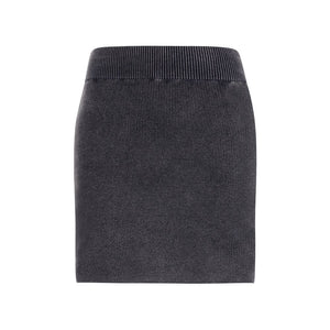 Alexander Wang Gray Cotton Mini Skirt