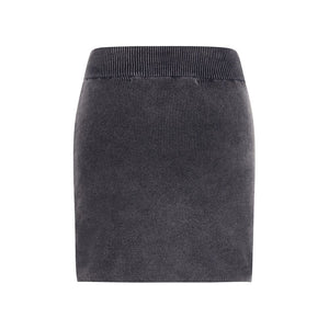Alexander Wang Gray Cotton Mini Skirt
