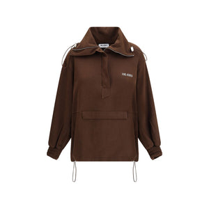 The Attico Brown Cotton Sweatshirt