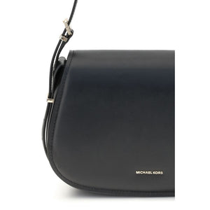 Michael Kors Black Calf Leather Bos Taurus Shoulder Bag