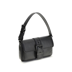 Michael Kors Black Calf Leather Bos Taurus Shoulder Bag