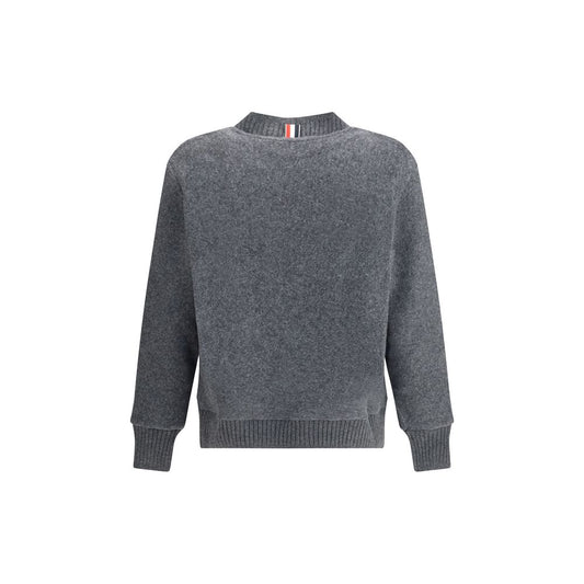 Thom Browne Gray Wool Cardigan