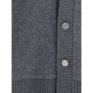 Thom Browne Gray Wool Cardigan