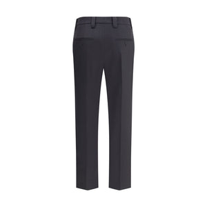 Prada Gray Fleece Wool Dress Pants