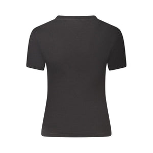 Tommy Hilfiger Black Cotton Women T-Shirt