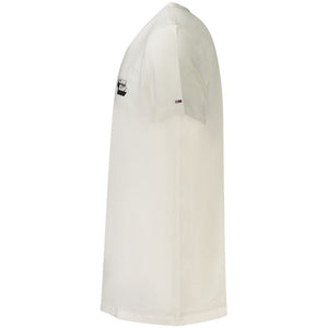 Tommy Hilfiger White Cotton Men T-Shirt