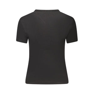 Tommy Hilfiger Black Cotton Women T-Shirt