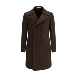 Tagliatore Brown Wool Coat