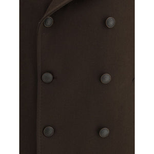 Tagliatore Brown Wool Coat