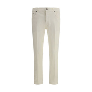 PT Torino Cream Cotton Slim Fit Jeans
