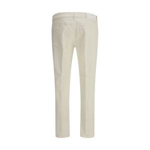 PT Torino Cream Cotton Slim Fit Jeans