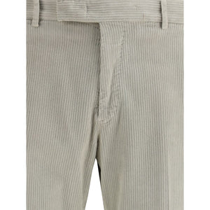 PT Torino Gray Cotton Casual Pants