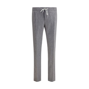 PT Torino Gray Fleece Wool Casual Pants