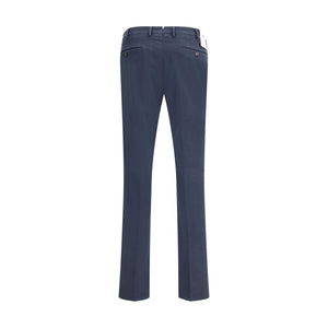 PT Torino Blue Elastane Casual Pants