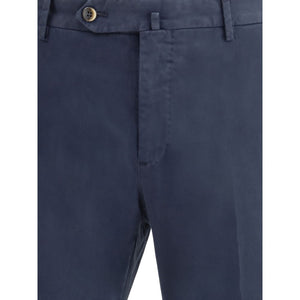 PT Torino Blue Elastane Casual Pants