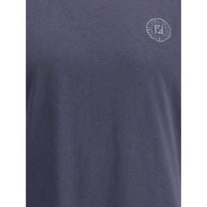 Fendi Blue Cotton T-Shirt