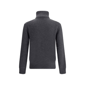 Ami Paris Gray Cashmere Turtleneck