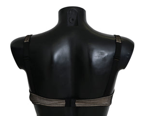 Dolce & Gabbana Brown Regg Balconcino Imbottito Bra Underwear