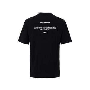 Jil Sander Black Cotton T-Shirt