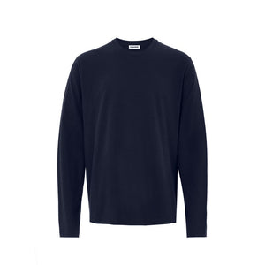 Jil Sander Blue Cotton T-Shirt