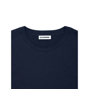 Jil Sander Blue Cotton T-Shirt