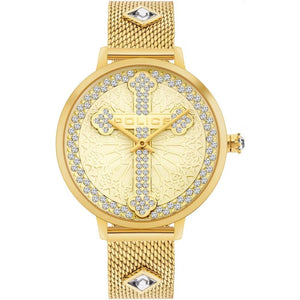 Police Gold Stainless Steel Dress Watch