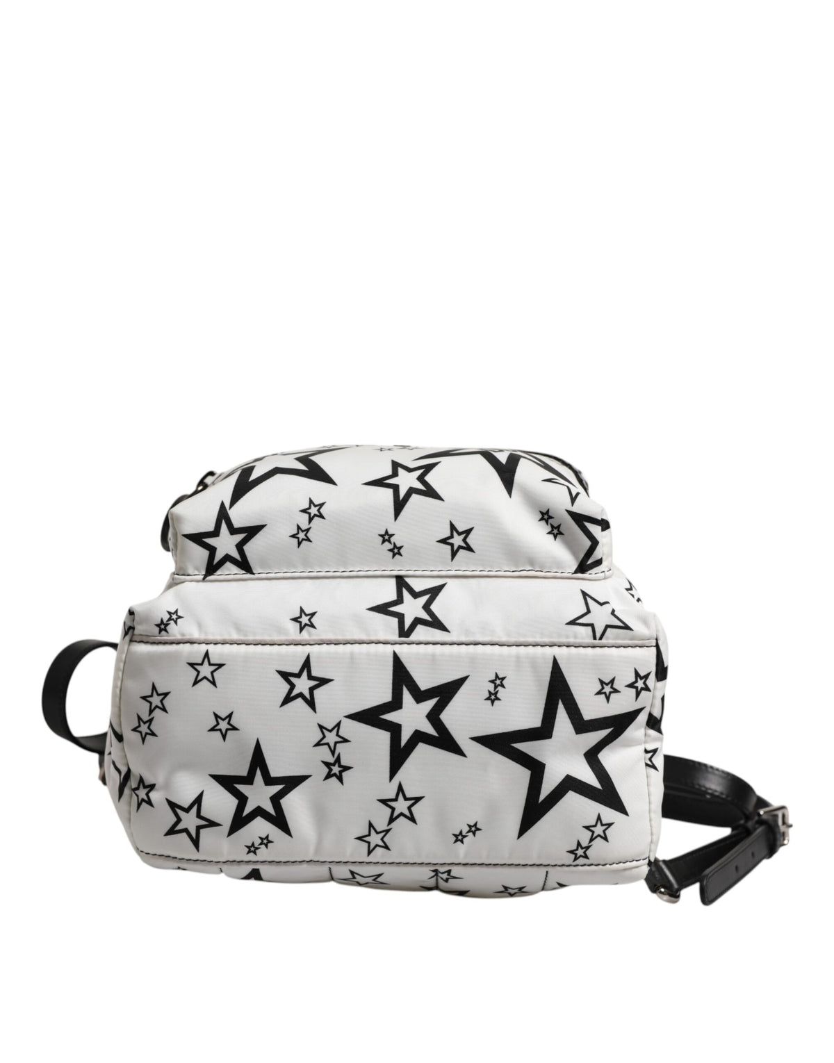 Dolce & Gabbana White DG Stars Print Nylon Travel Backpack Bag