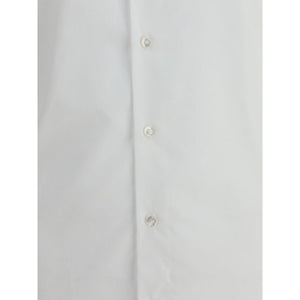 Finamore White Cotton Dress Shirt