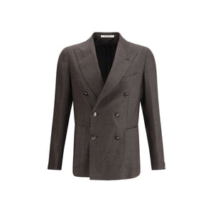 Tagliatore Brown Fleece Wool Clothing