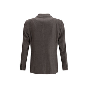 Tagliatore Brown Fleece Wool Clothing