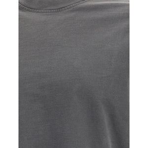 Agolde Gray Cotton Long Sleeve T-Shirt