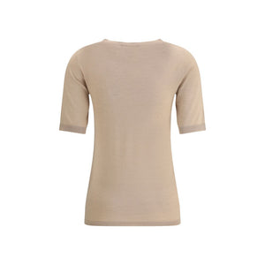 Fabiana Filippi Beige Cashmere T-Shirt