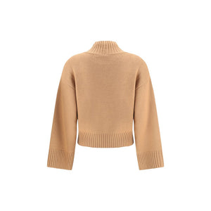 Fabiana Filippi Beige Fleece Wool Sweatshirt