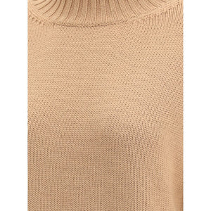 Fabiana Filippi Beige Fleece Wool Sweatshirt