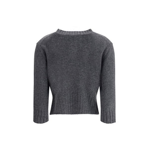 Loulou De Saison Gray Cashmere Sweatshirt