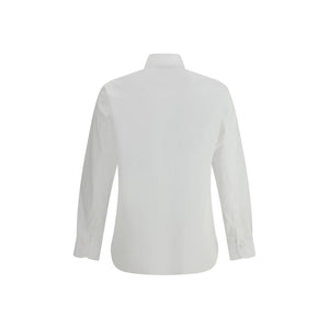 Finamore White Cotton Dress Shirt