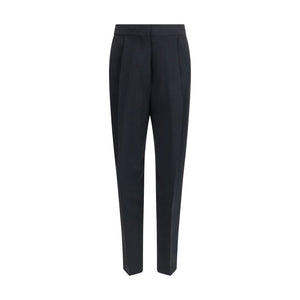 Fabiana Filippi Black Acetate Casual Pants