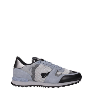 Valentino Garavani Gray Fabric Athletic Sneakers
