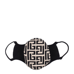 Balmain Beige Cotton Facemask