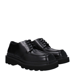 Dolce & Gabbana Black Leather Oxfords And Derbies