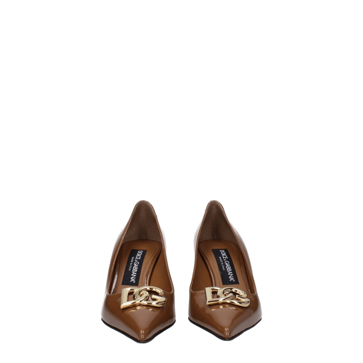 Dolce & Gabbana Brown Leather High Heel Pumps