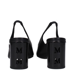 Max Mara Black Leather High Heel Pumps