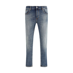 PT Torino Blue Cotton Slim Fit Jeans