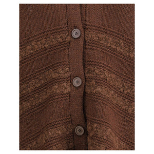 Fabiana Filippi Brown Camel Hair  Cardigan